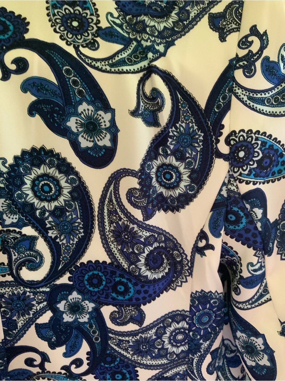 Express Womens Blue Paisley Blazer Jacket - Picture 4 of 6